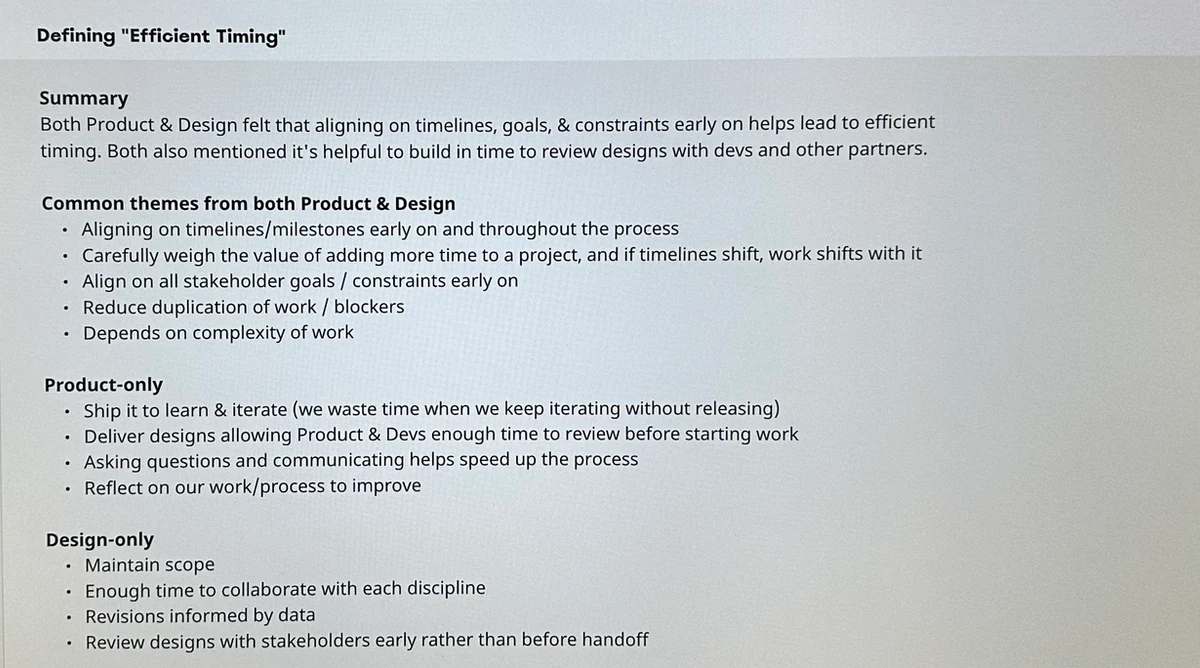 Efficient timing themes