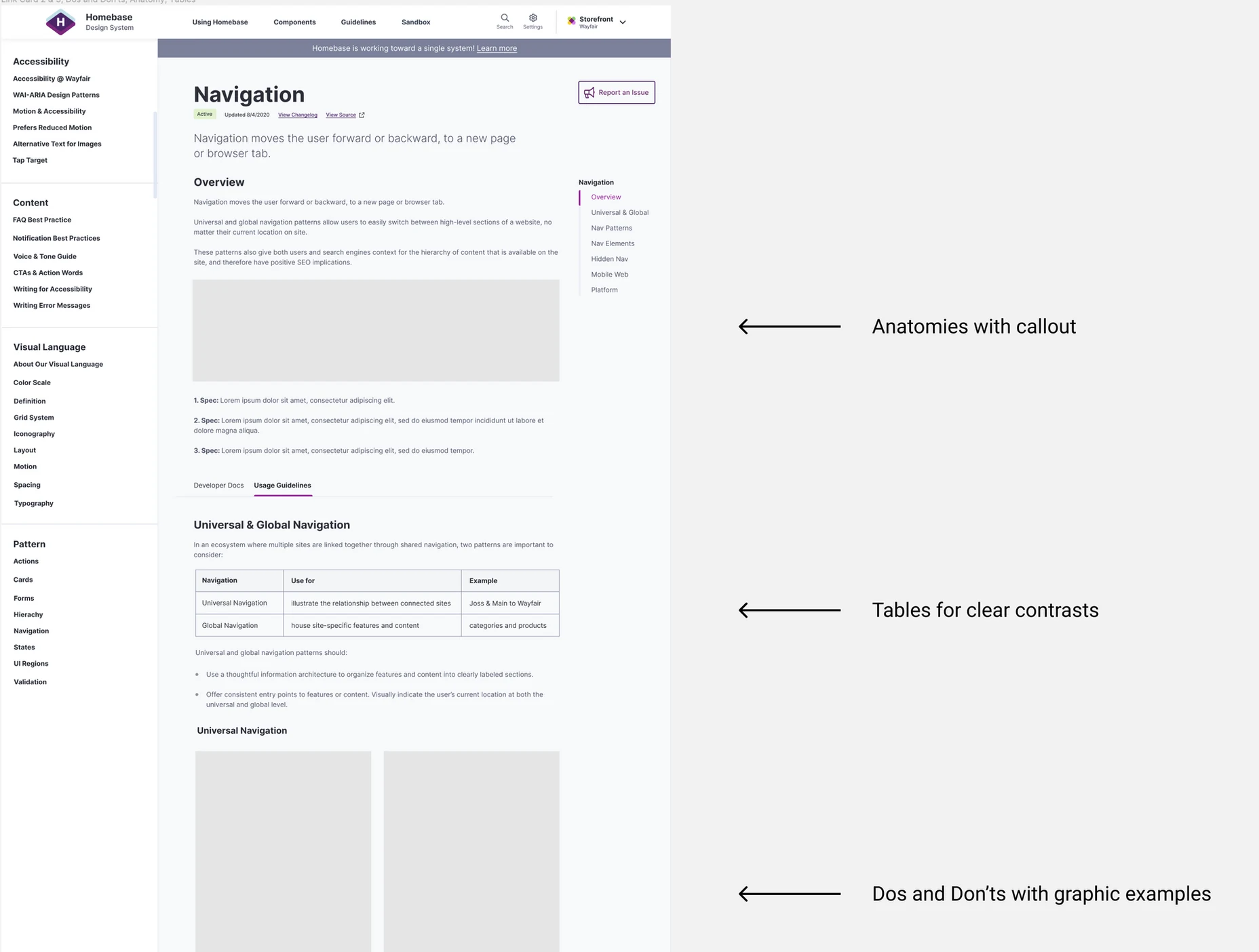 Design system site graphics