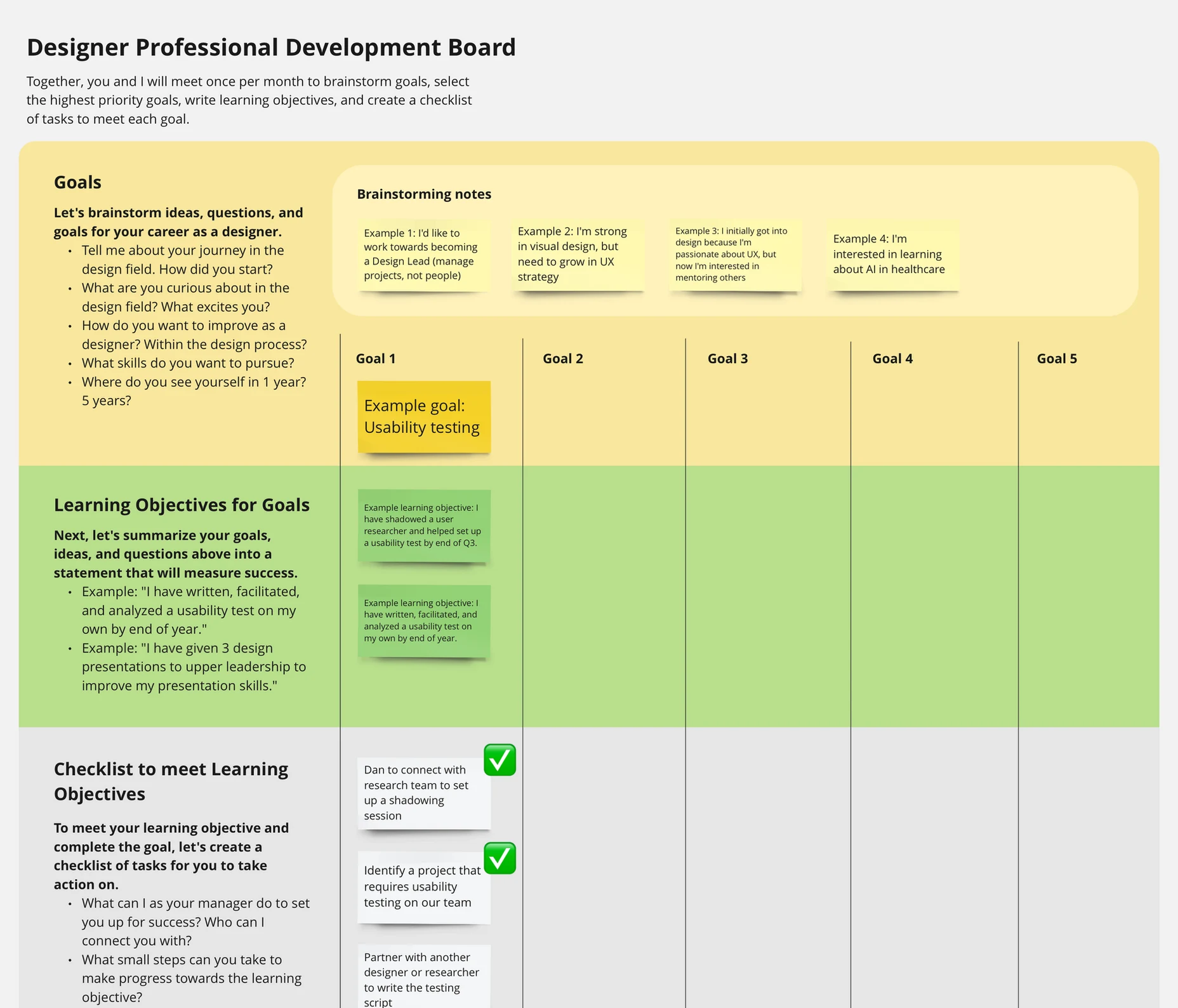 Professional Development Framework