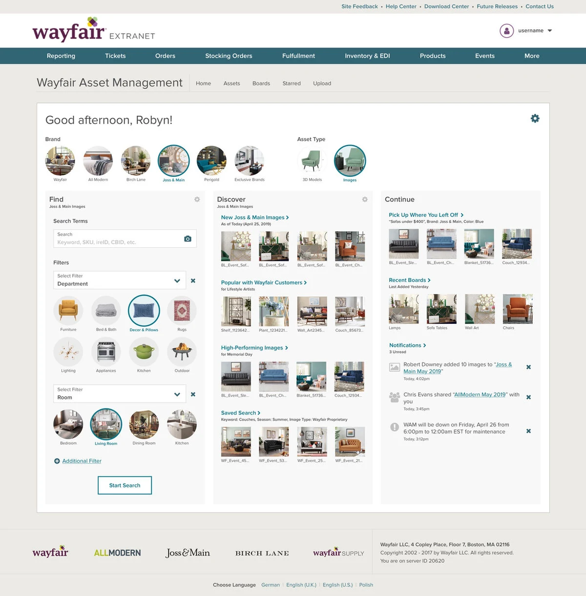 Homepage vision