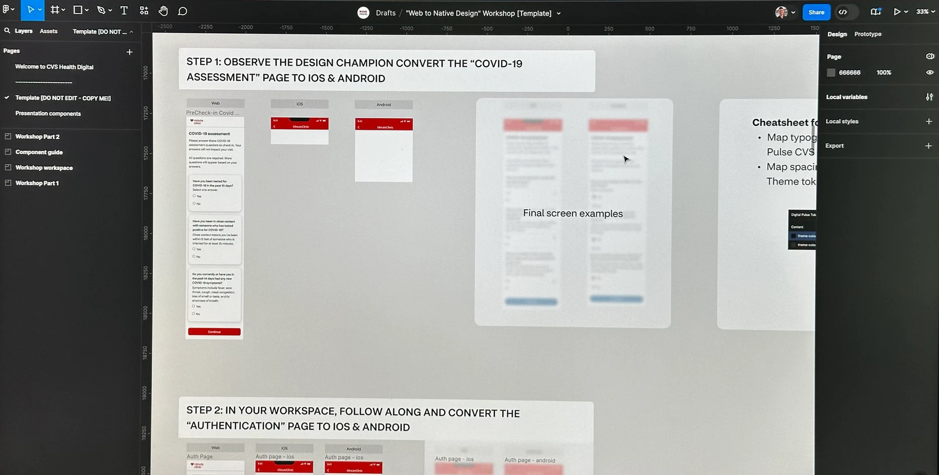 Workshop on iOS native design