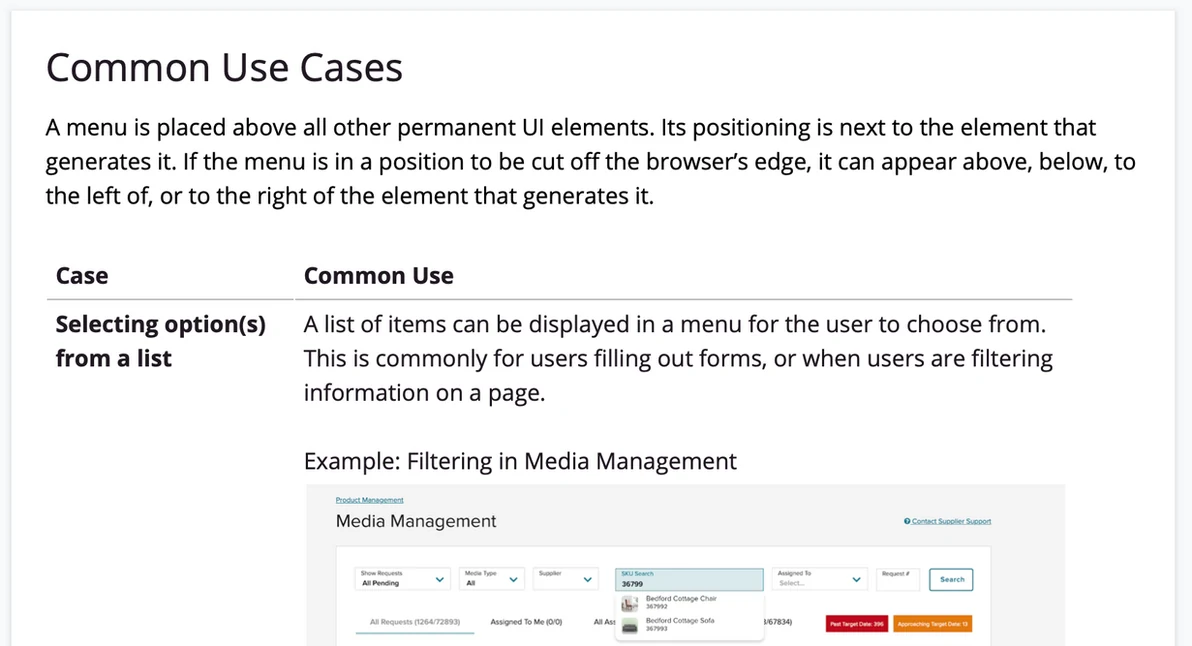 Usage guidelines example