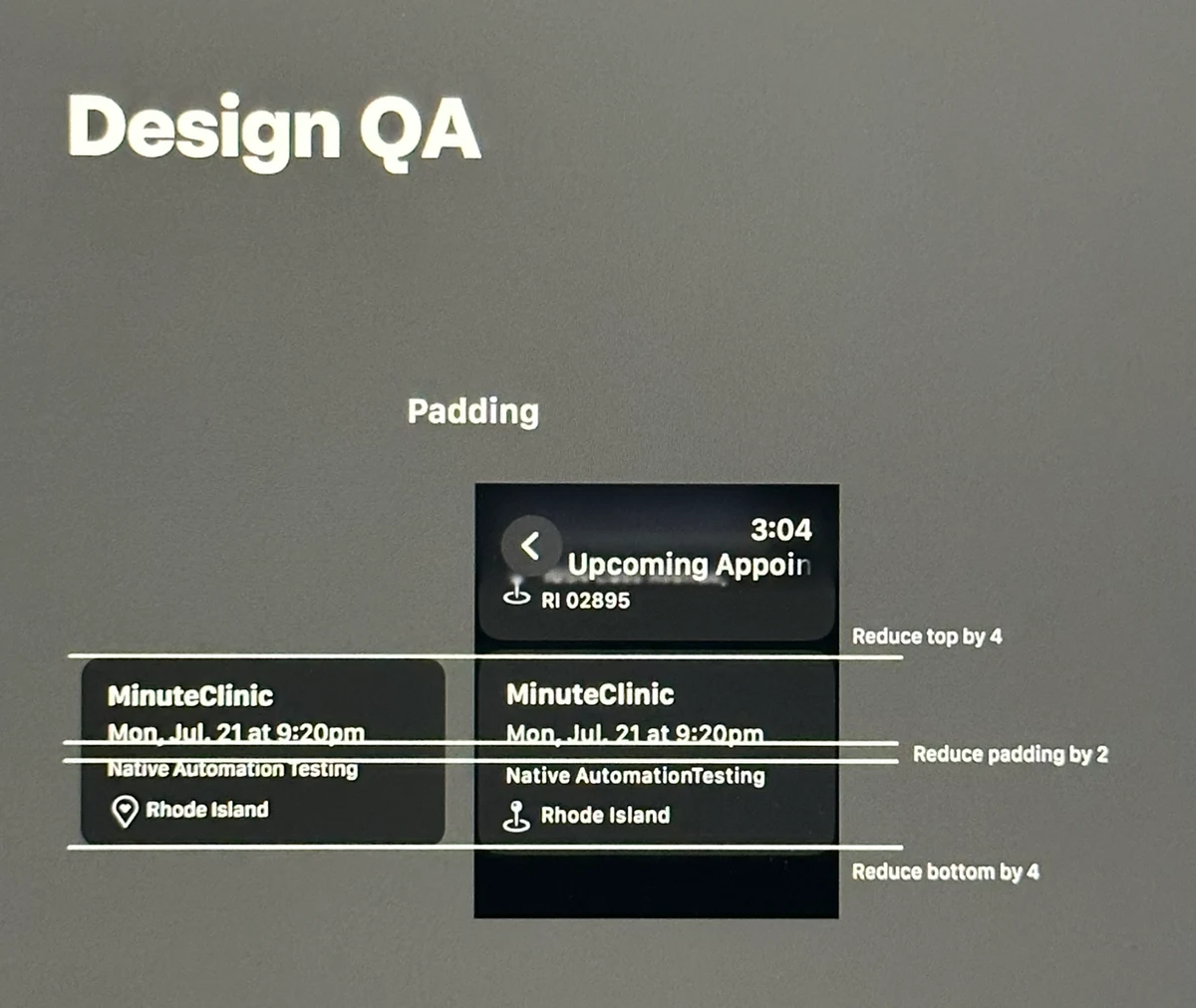 Design QA over Slack
