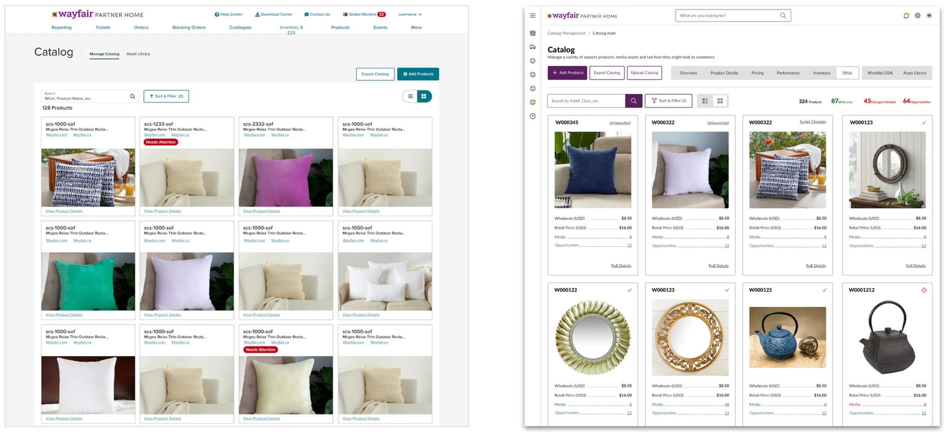 Catalog View redesign